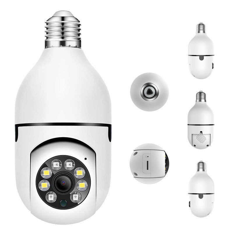 2-in-1 Light Bulb Security Camera – Full HD, Night Vision, Remote Access via App