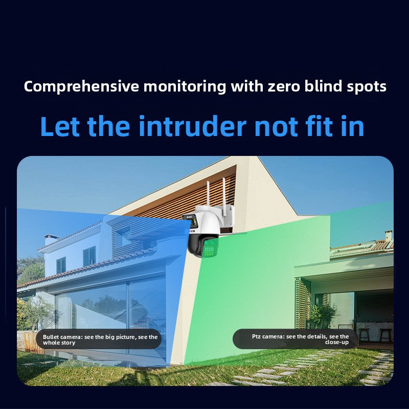 Outdoor Smart 10x Zoom Security Camera – 4G & WiFi with Weatherproof Design