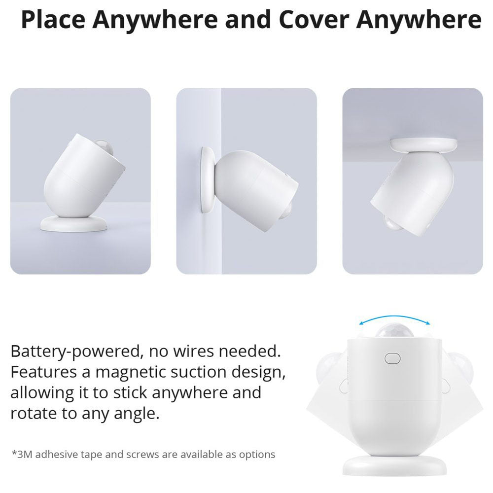 3-in-1 Motion Detector – Zigbee Sensor, App Notifications, Alexa Integration