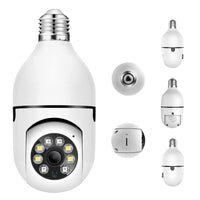 2-in-1 Light Bulb Security Camera – Full HD, Night Vision, Remote Access via App