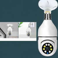2-in-1 Light Bulb Security Camera – Full HD, Night Vision, Remote Access via App