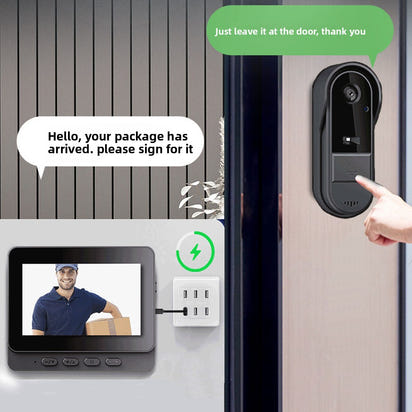 Your Front Door’s Smart Guardian – WiFi Video Doorbell with Night Vision & Talk